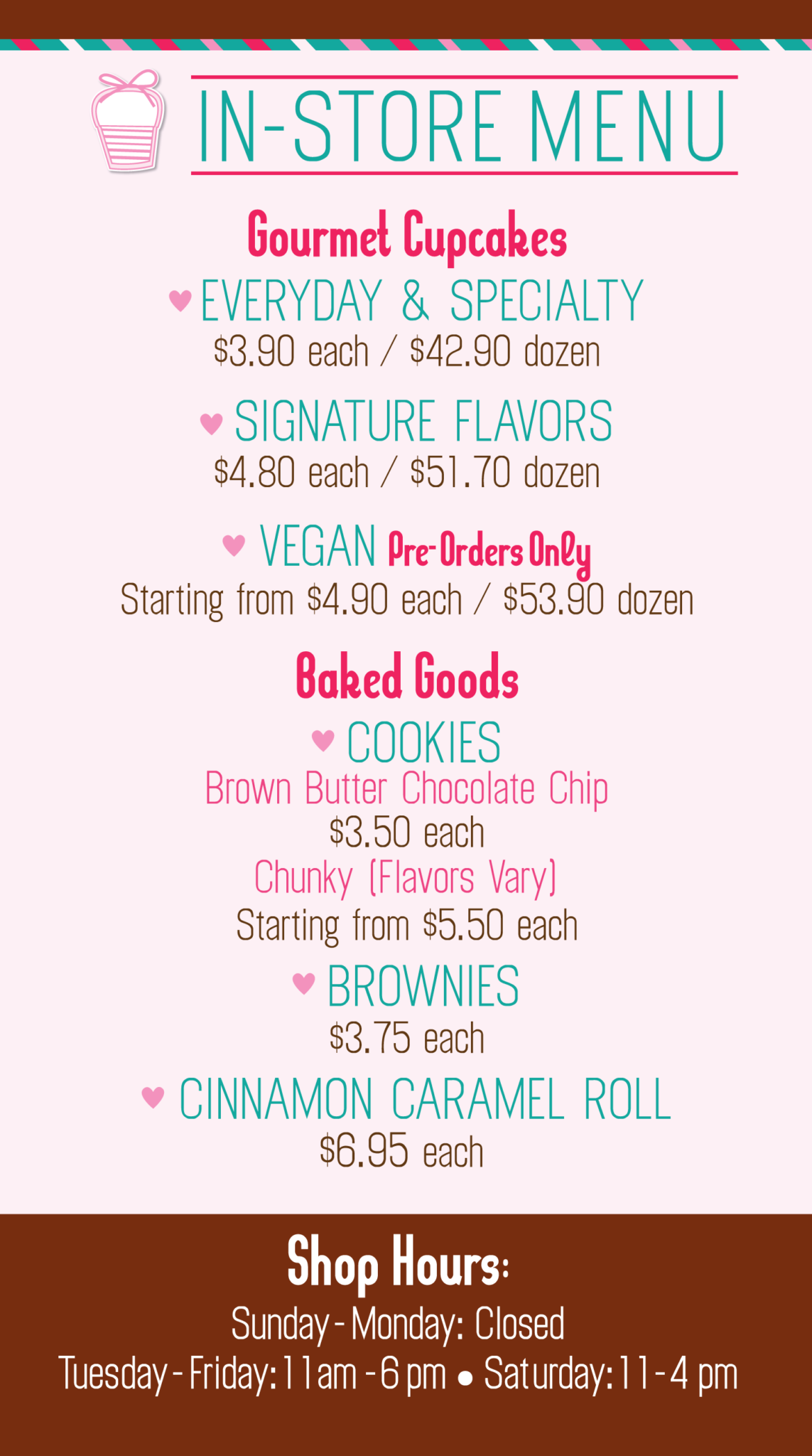 In-Store Menu